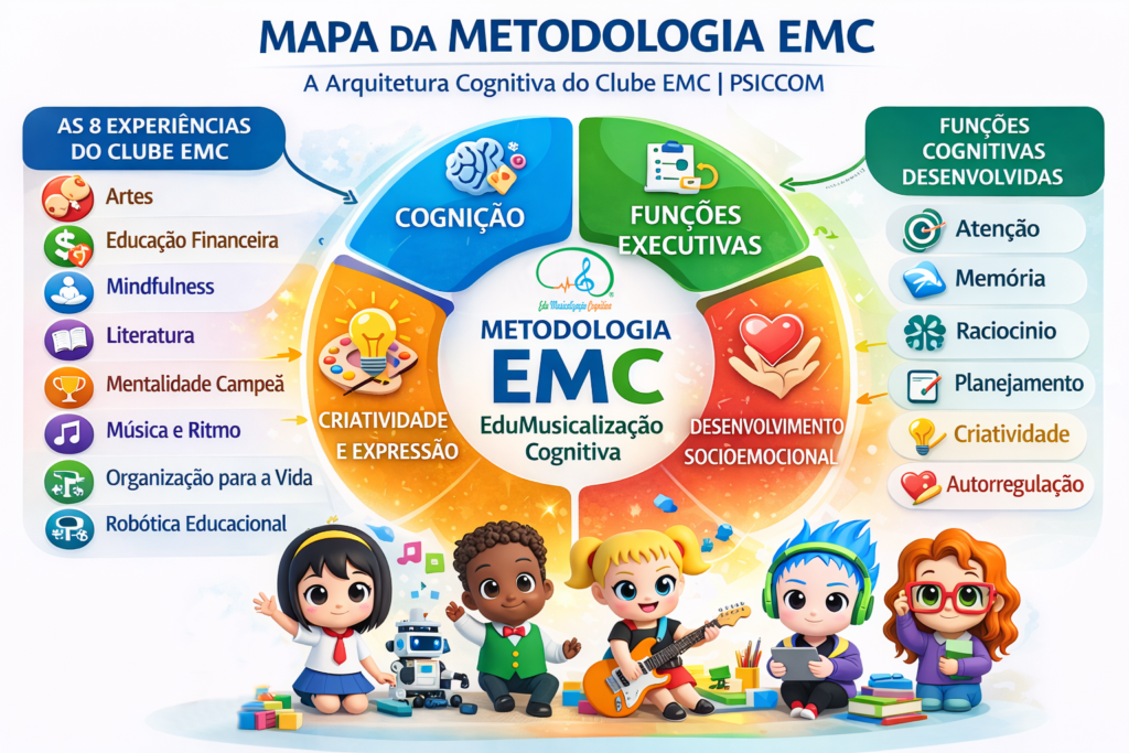 Mapa da Metodologia EMC aplicada ao Clube EMC | PSICCOM
